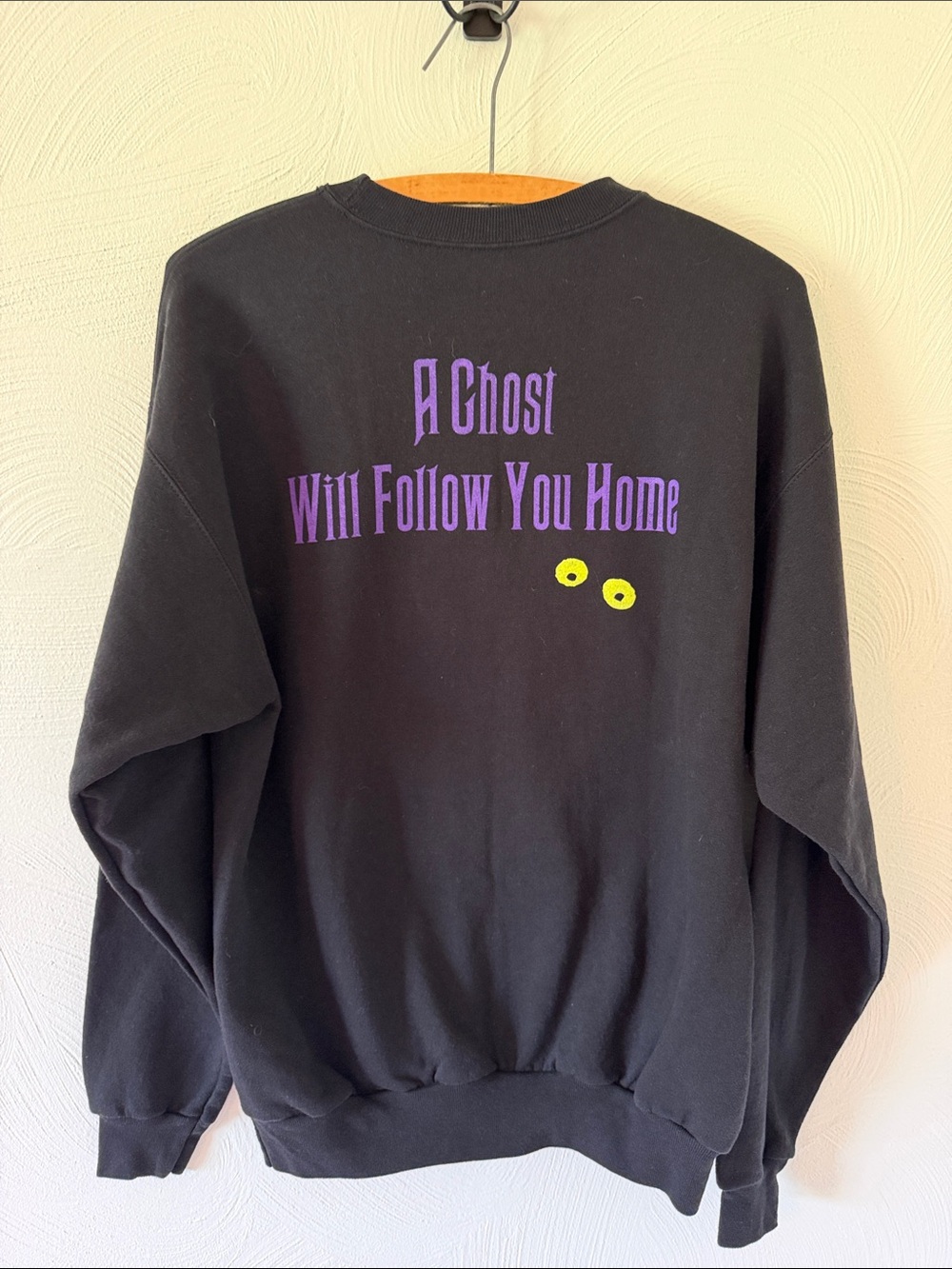 Disney Parks The Haunted Mansion Hatbox Ghost Pullover Crewneck Sweatshirt. - Picture 3 of 8